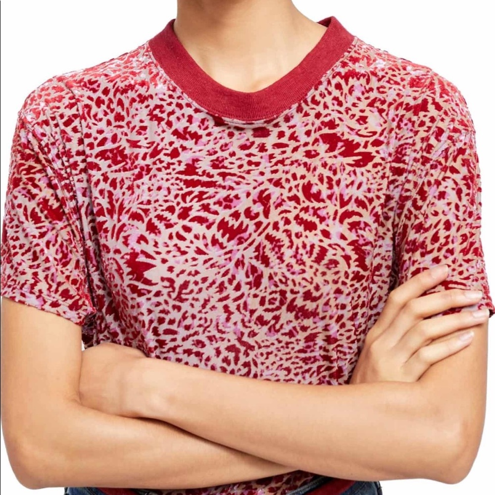 We the People Velvet Burnout Tee